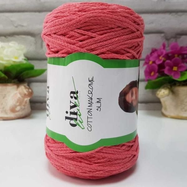 Diva Cotton Makrome İnce 2136 Nar Çiçeği