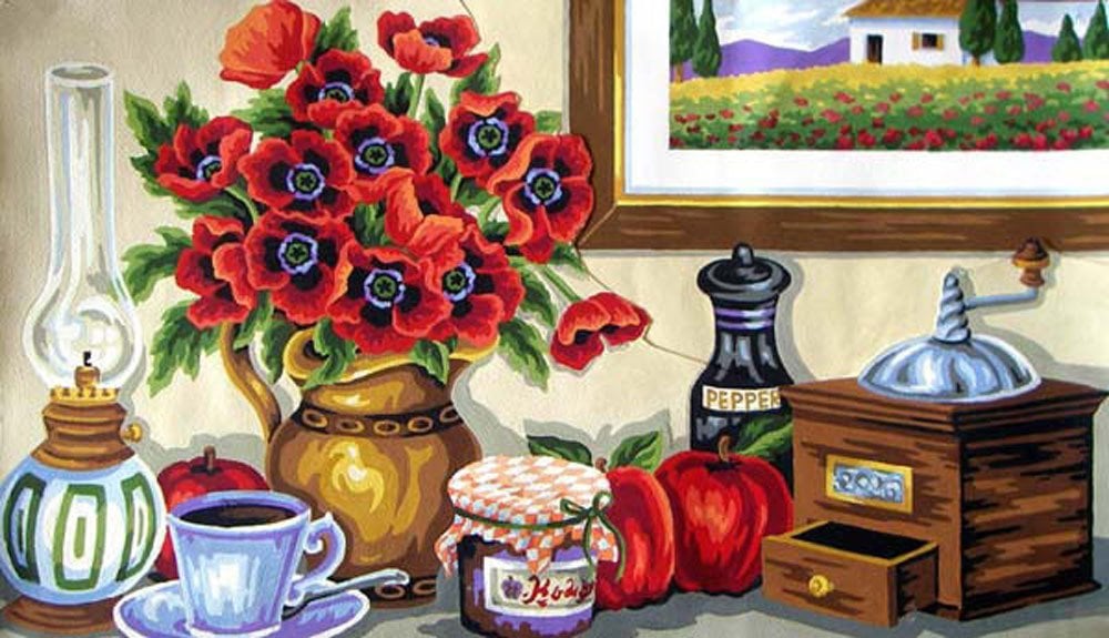 40x60 cm Collection D'art Baskılı Goblen 11557