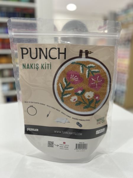 Tuva Punch Nakış Kiti Çiçekler