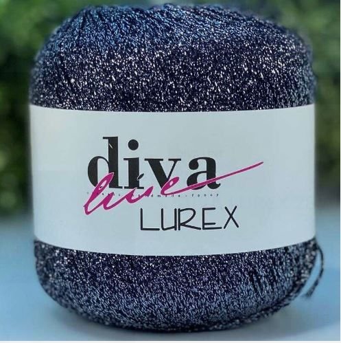 Diva Lurex Simli iplik No 28 Antrasit