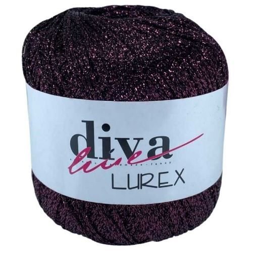 Diva Lurex Simli iplik No 19 Patlıcan