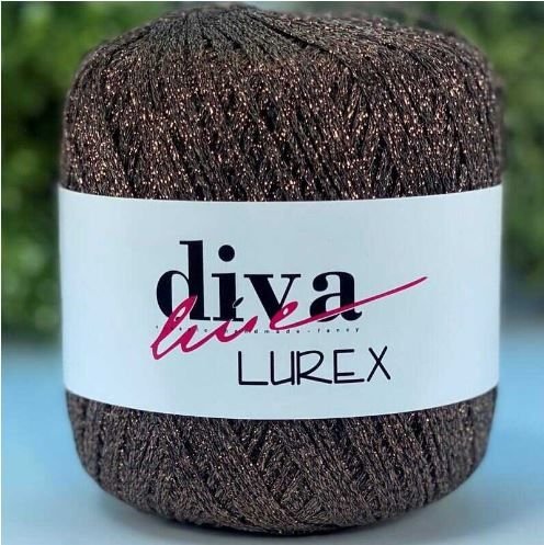 Diva Lurex Simli iplik No 18 Açık Kahve