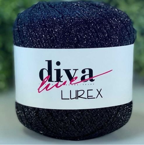 Diva Lurex Simli iplik No 10 Siyah