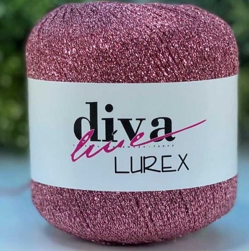 Diva Lurex Simli iplik No 07 Gül