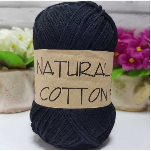 Diva Natural Cotton Pamuk Örgü İpi 2111 Siyah