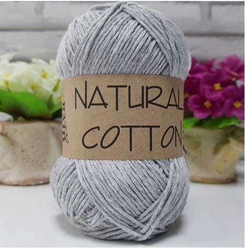 Diva Natural Cotton Pamuk Örgü İpi 2107 Açık Gri