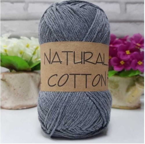 Diva Natural Cotton Pamuk Örgü İpi 194 Orta Gri