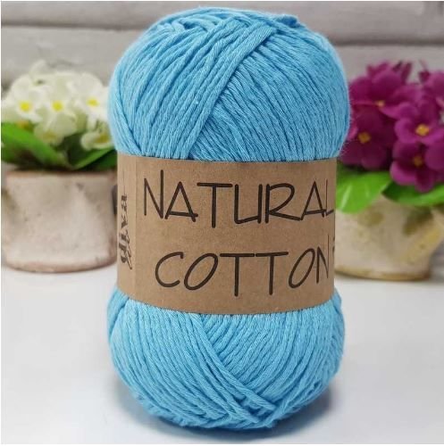 Diva Natural Cotton Pamuk Örgü İpi 280 AçıkTurkuaz