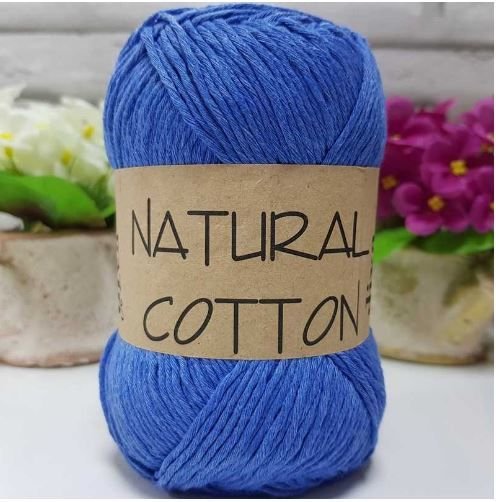 Diva Natural Cotton Pamuk Örgü İpi 1256 Mavi