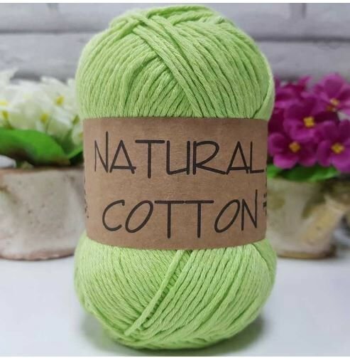 Diva Natural Cotton Pamuk Örgü İpi 2120 Fıstık Yeşili