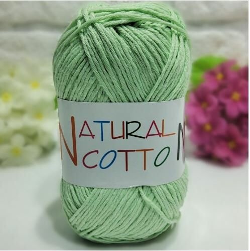 Diva Natural Cotton Pamuk Örgü İpi 487 Su Yeşili