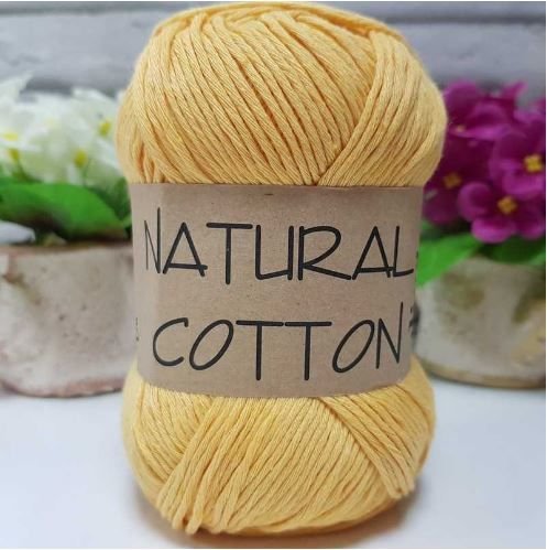 Diva Natural Cotton Pamuk Örgü İpi 2123 Sarı