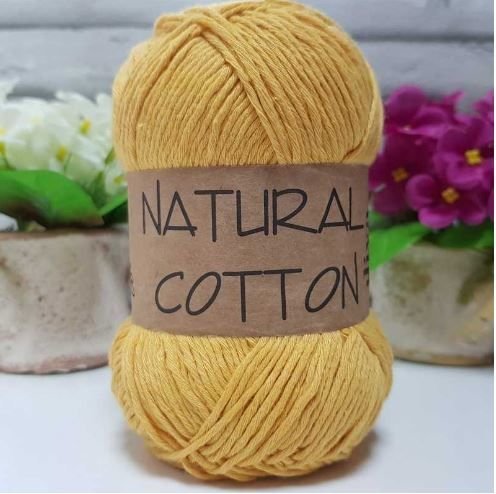 Diva Natural Cotton Pamuk Örgü İpi 1974 Hardal