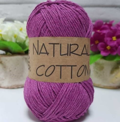 Diva Natural Cotton Pamuk Örgü İpi 60 Mürdüm