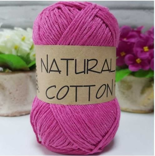 Diva Natural Cotton Pamuk Örgü İpi 2244 Koyu Pembe