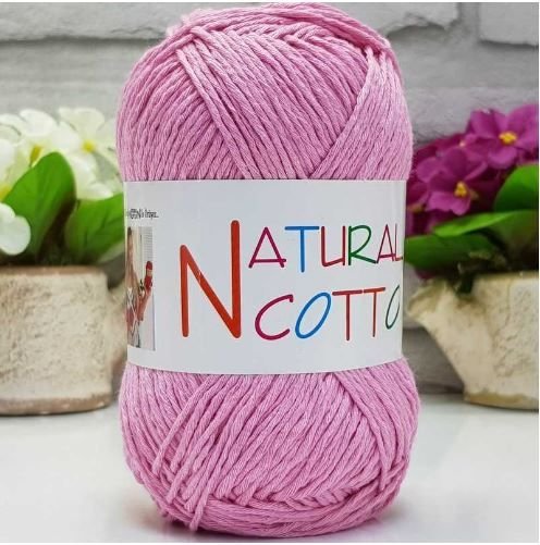 Diva Natural Cotton Pamuk Örgü İpi 229 Pembe